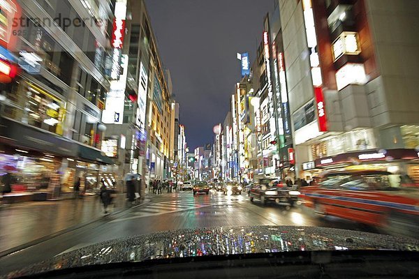 Abend  Neonlicht  Tokyo  Hauptstadt  Regen  Beleuchtung  Licht  Asien  Japan  Shinjuku