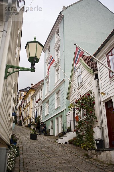 Europa Norwegen Bergen Hordaland Skandinavien