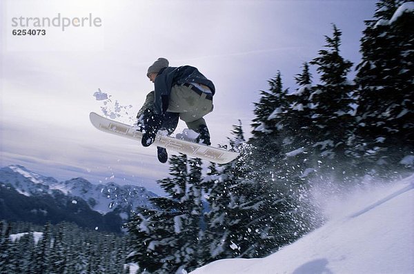 Snowboardfahrer  Nordamerika  Mount Rainier Nationalpark  Washington State