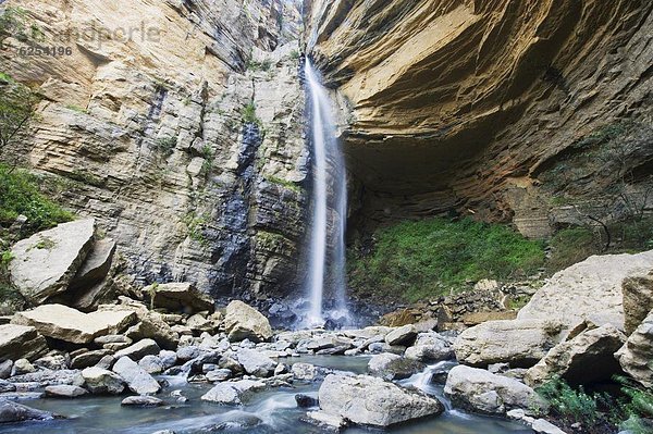 El Hayal Wasserfall  Santa Sofia  in der Nähe von Villa de Leyva  Kolumbien  Südamerika