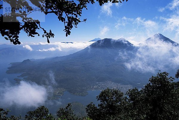 Stadt  See  Mittelamerika  Ansicht  Guatemala