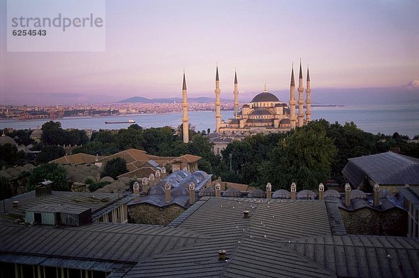 Die Blaue Moschee (Sultan-Ahmet-Moschee)  UNESCO Weltkulturerbe  Istanbul  Marmara Provinz  Türkei  Europa