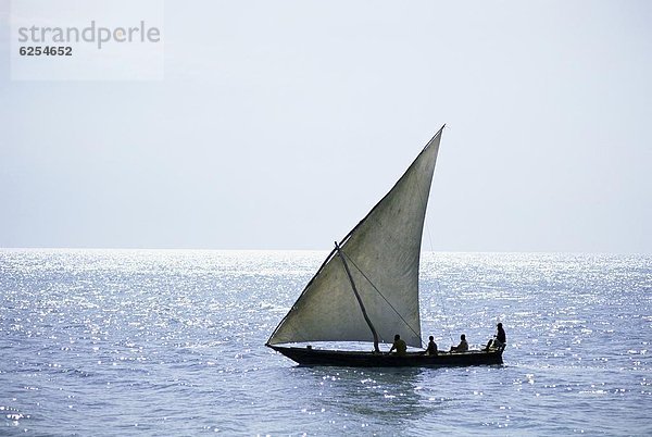 Ostafrika  Silhouette  Ozean  Indianer  Afrika  Dau  Tansania  Sansibar