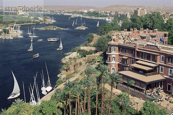 Nordafrika  Hotel  Fluss  Afrika  Assuan  Ägypten  alt