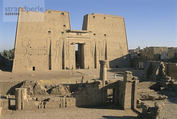 Nordafrika  Ausgrabungsstätte  Afrika  Edfu  Ägypten