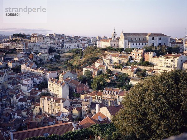 Lissabon Hauptstadt Europa Abend Großstadt Zimmer Portugal