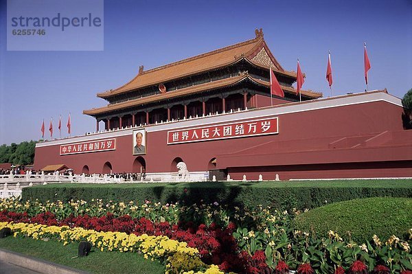 Platz des Himmlischen Friedens  Tiananmen-Platz  Peking  Hauptstadt  China  Asien