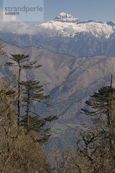 Himalaya  Asien  Bhutan  Berglandschaft