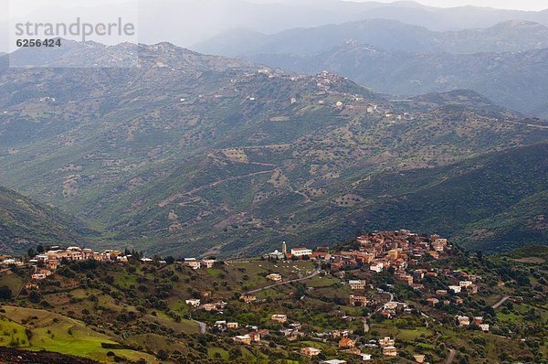 Nordafrika  Berg  klein  Dorf  Afrika  Algerien