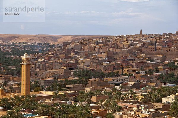 Nordafrika  über  Stadt  Ansicht  UNESCO-Welterbe  Afrika  Algerien