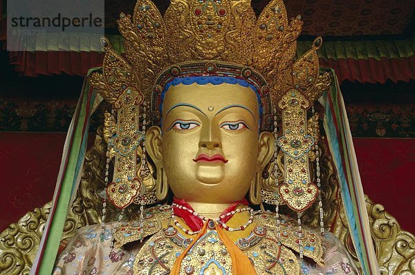 China  Asien  Buddhastatue  Lhasa  Tibet