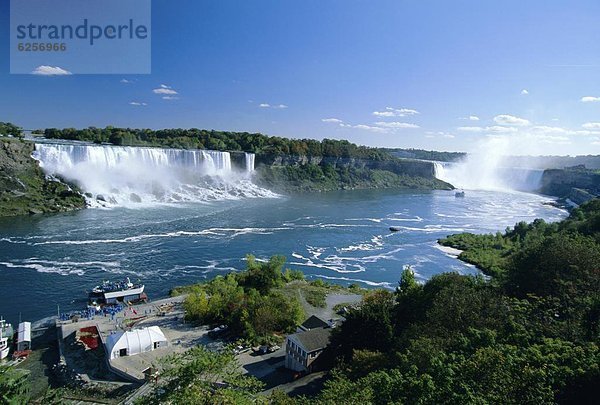 See  Verbindung  Fluss  Nordamerika  Niagarafälle  Hufeisen  New York State  Ontario  rechts
