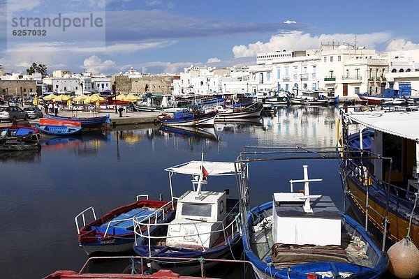 Nordafrika  Hafen  Boot  angeln  Afrika  Bizerte  alt  Tunesien