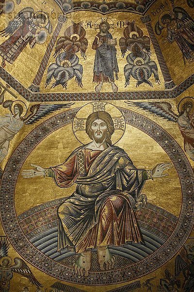 Europa  Jesus Christus  Christ  Kathedrale  Florenz  Italien  Mosaik  Toskana