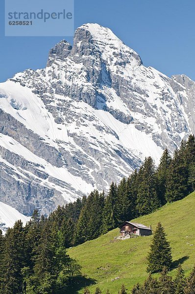 nahe  Europa  Chalet  Bergmassiv  schweizerisch  Schweiz
