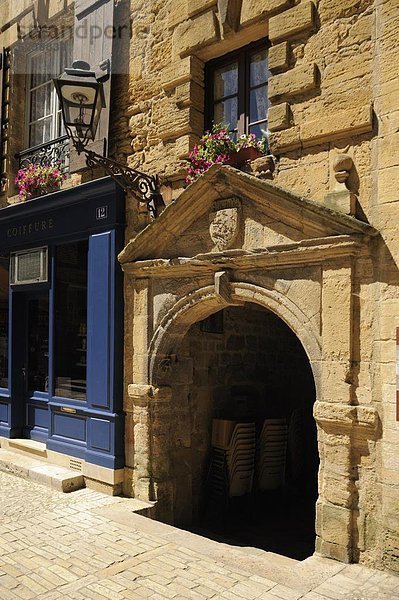 Mittelalter  Frankreich  Europa  Eingang  Stadt  Dordogne  alt