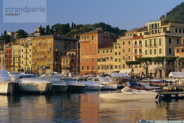 Hafen  Europa  Sonnenaufgang  Ansicht  Italien  Ligurien  Santa Margherita Ligure