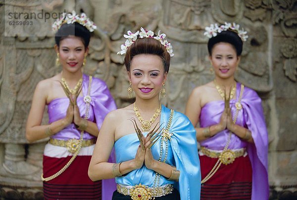 Portrait  Tradition  Tänzer  3  Asien  Chiang Mai  thailändisch