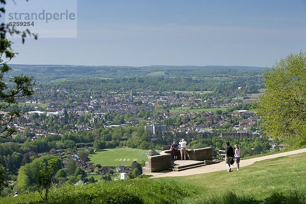 Europa  Großbritannien  Hügel  Ansicht  zeigen  Dorking  England  Surrey  surrey hills