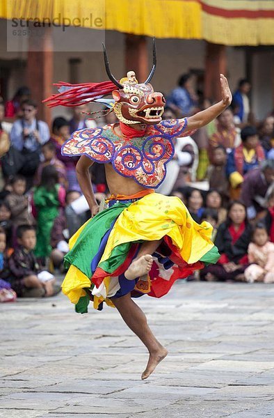 Tradition  tanzen  zeigen  Mönch  Asien  Bhutan