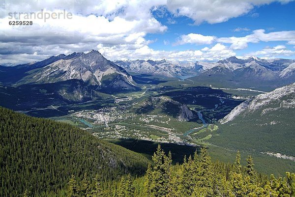 Berg  Nordamerika  Ansicht  Rocky Mountains  Banff Nationalpark  UNESCO-Welterbe  Alberta  Banff  Kanada