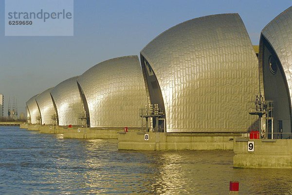 The Thames Flood Barrier  London  England  Großbritannien