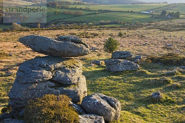 Europa  Großbritannien  erklären  Devon  England  Granit