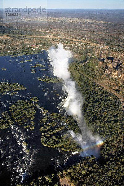 UNESCO-Welterbe  Victoriafälle  Afrika  Grenze  Sambia  Zimbabwe