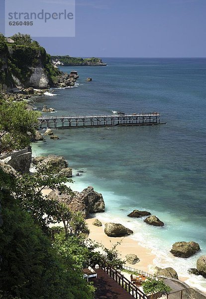 Felsbrocken  Ozean  Urlaub  Spa  Ansicht  Südostasien  Asien  Indonesien