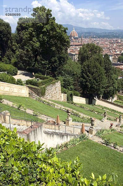 Europa  über  Garten  Florenz  Italien  Toskana
