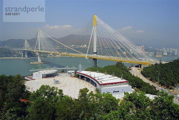 Anschnitt  Planung  stehend  Großstadt  Brücke  groß  großes  großer  große  großen  Insel  Flughafen  Verbindung  China  Geographie  Asien  Hongkong  neu