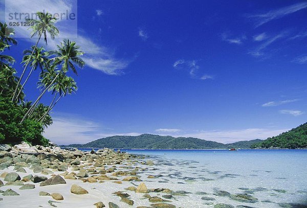 Tropisch  Tropen  subtropisch  klein  Küste  groß  großes  großer  große  großen  Ansicht  Asien  Malaysia  Paradies