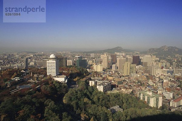 Seoul  Hauptstadt  über  Großstadt  Ansicht  Korea  Asien  Südkorea