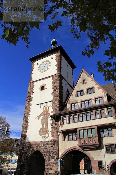 Europa  Altstadt  Freiburg im Breisgau  Baden-Württemberg  Deutschland  Schwabentor