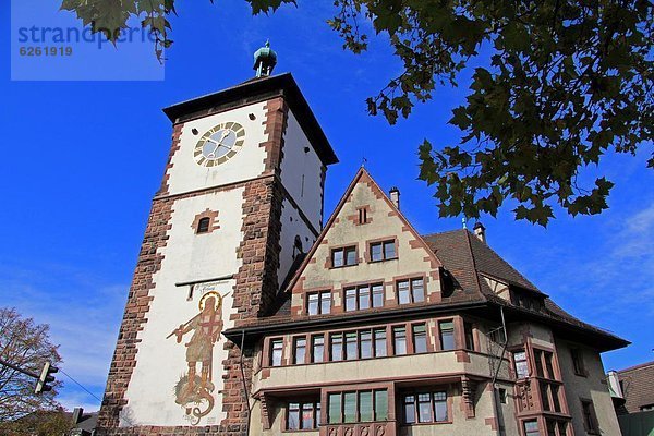 Europa  Altstadt  Freiburg im Breisgau  Baden-Württemberg  Deutschland  Schwabentor