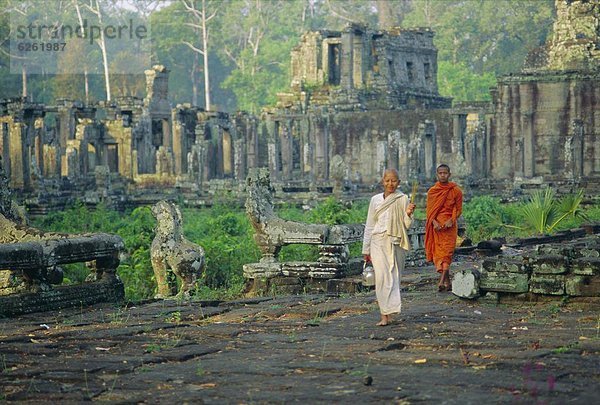 fünfstöckig  Buddhismus  Vietnam  Angkor  Asien  Kambodscha  Mönch  Nonne  Siem Reap