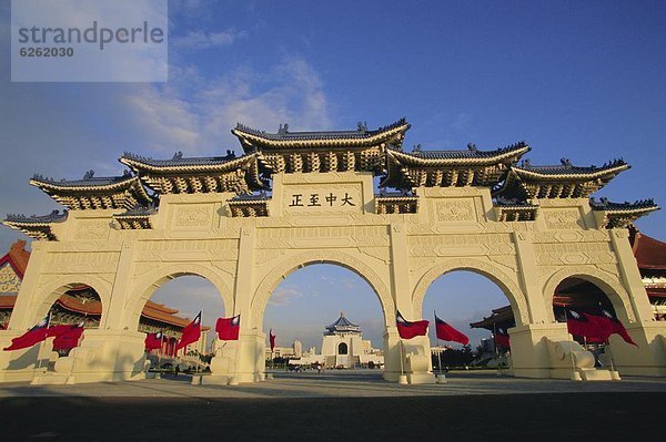 Denkmal  Taipeh  Hauptstadt  Halle  Torbogen  Asien  Taiwan