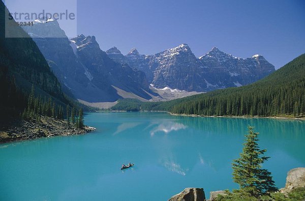 Nordamerika  Rocky Mountains  Valley of the Ten Peaks  Banff Nationalpark  Moraine Lake  Alberta  Kanada