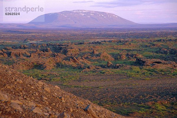 Krater  Hverfjall  Asche  Island