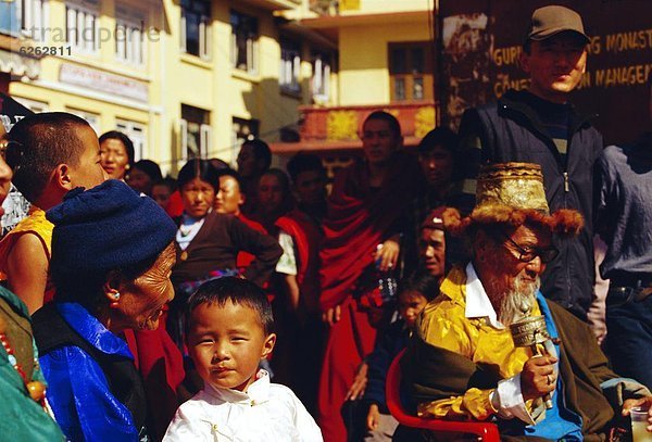 Mensch  Menschen  Fest  festlich  Tibet  Nepal  neu  Jahr