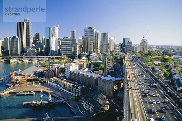 Skyline der Stadt  Sydney  New South Wales  Australien