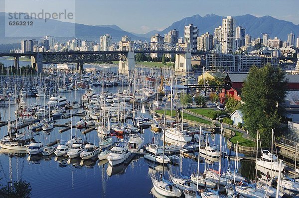 Großstadt  Jachthafen  British Columbia  Kanada  Vancouver