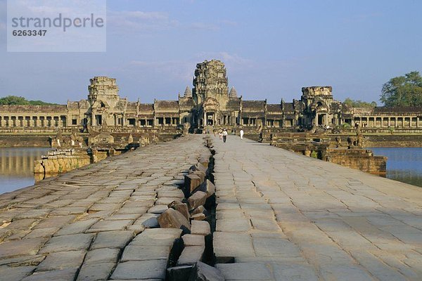 führen  Stein  Damm  Angkor  Kambodscha  Siem Reap