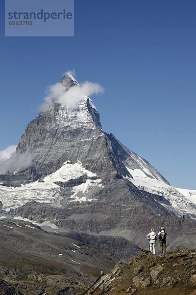 Europa  frontal  wandern  Matterhorn  2  Westalpen  Schweiz  Zermatt