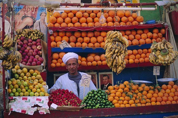 Nordafrika  Obststand  Ägypten  Luxor