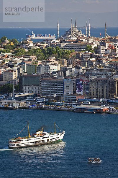 Truthuhn  Europa  über  Ansicht  Erhöhte Ansicht  Aufsicht  heben  Bosporus  Istanbul  Türkei