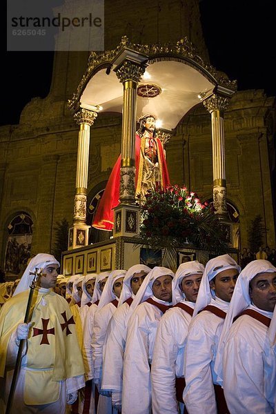 Palm Sunday procession  Enna  Sicily  Italy  Europe