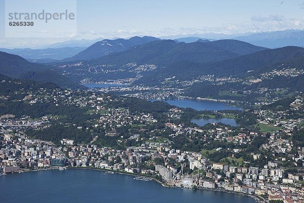 Europa Lugano Schweiz Kanton Tessin