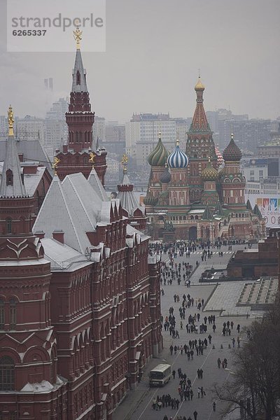 Moskau  Hauptstadt  Europa  UNESCO-Welterbe  Roter Platz  Russland