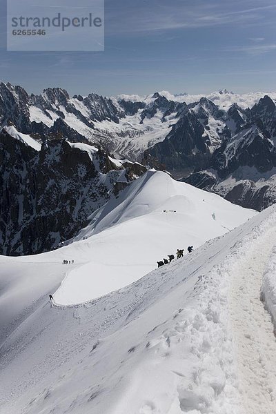 Frankreich  Europa  Französische Alpen  Ansicht  Haute-Savoie  Chamonix  Bergmassiv